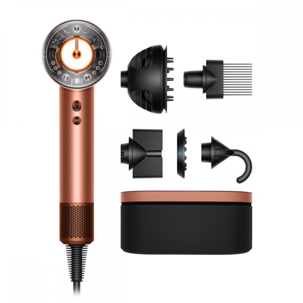 Фен Dyson Supersonic HD16 Nural Curly+Coily для кучерявого та в'юнкого волосся (янтарний шовк/рожеве шампанське) Фен Dyson Supersonic HD16 Nural Curly+Coily для кучерявого та в'юнкого волосся (янтарний шовк/рожеве шампанське)